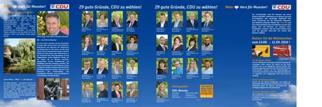 Unser Flyer fr die Wahl zum Munsteraner Stadtrat